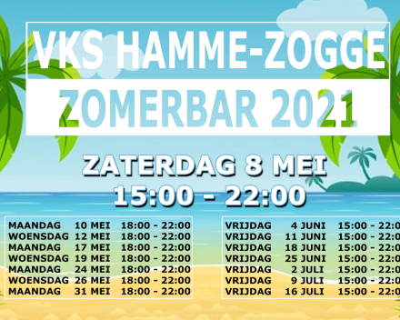 Heropening terrassen 8 mei : VKS Hamme-Zogge zomerbar 2021 !!  